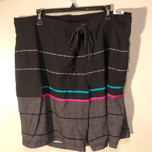 2XL (44-46) 80s inspired swimming trunks